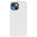 iPhone 14 Max Vertikale Flip Hülle mit Kartensteckplatz - Weiß