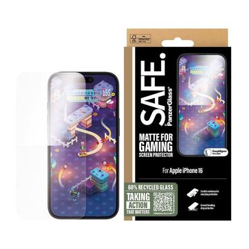 iPhone 15/16 PanzerGlass Safe Gaming Ultra-Wide Fit Panzerglas - 9H - Klar