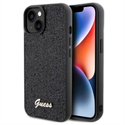 iPhone 15 Guess Disco Metal Script Logo Case