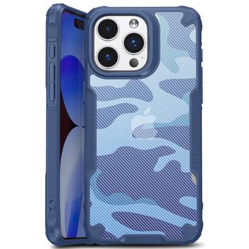 iPhone 15 Plus Anti-Shock Hybrid Hülle - Tarnung - Blau