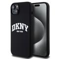 iPhone 15 Plus DKNY Liquid Silicone Arch Logo Case - MagSafe-kompatibel - Schwarz