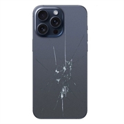 iPhone 15 Pro Rückseiten-Cover Reparatur - nur Glas - Blau