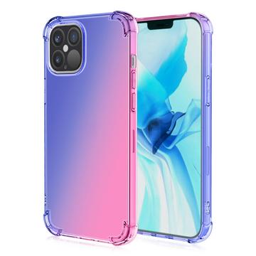 iPhone 15 Pro Max Gradient Stoßfeste TPU Hülle - Blau / Pink