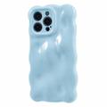 iPhone 15 Pro Max gewellt Rand Candy Bubbles TPU Fall - Baby Blau