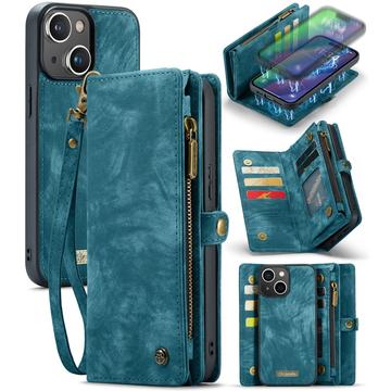 iPhone 16 Caseme 008 2-in-1 Multifunktions Wallet Hülle - Blau