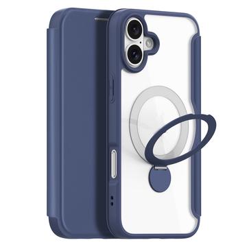 iPhone 16 Plus Dux Ducis Skin X Pro Magnetisch Flip Hülle - Blau