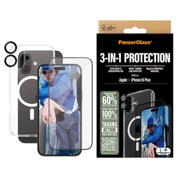 iPhone 16 Plus PanzerGlass 3-in-1 Schutzpaket