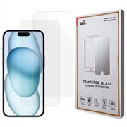 iPhone 16 Plus Saii 3D Premium Panzerglas - 9H - 2 Stk.