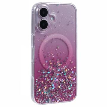 iPhone 16 Plus Sparkle Glow MagSafe Hülle - Rosa