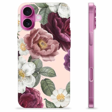 iPhone 16 Plus TPU Hülle - Romantische Blumen