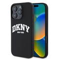 iPhone 16 Pro DKNY Liquid Silicone Arch Logo Hülle - MagSafe-kompatibel - Schwarz