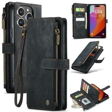 iPhone 16 Pro Max Caseme C30 Multifunktions Wallet Hülle - Schwarz