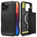 iPhone 16 Pro Max Spigen Rugged Armor Mag TPU Hülle - Schwarz