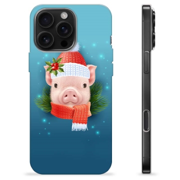 iPhone 16 Pro Max TPU Hülle - Winter Schweinchen