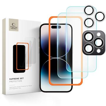 iPhone 16 Pro Tech-Protect Supreme Schutz-Set - Durchsichtig