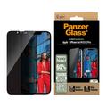 iPhone 16e/14/13/13 Pro PanzerGlass Ultra-Wide Fit Privacy EasyAligner Panzerglas - Schwarz Rand