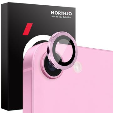 iPhone 16e Northjo Kamera-Objektiv-Schutz-Set - Rosa