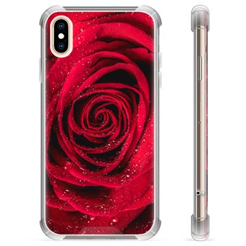 iPhone X / iPhone XS Hybrid Hülle - Rose