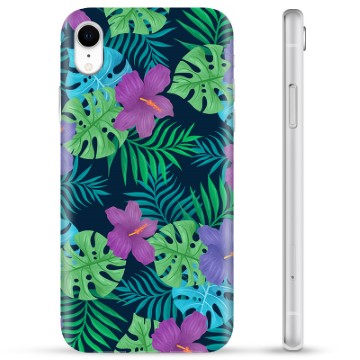 iPhone XR TPU Hülle - Tropische Blumen