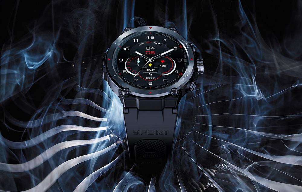 Zeblaze Stratos 2 Wasserdichte Smartwatch - Schwarz